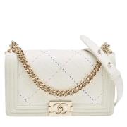 Chanel Vintage Pre-owned Laeder chanel-vskor White, Dam