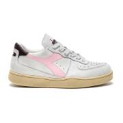 Diadora MI Basket Low Used - Ikoniska 80-tals Sneakers White, Herr