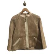 Moncler Pre-owned Pre-owned Silke ytterklder Beige, Dam