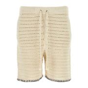 Alanui Virka Bermuda Shorts i Sand Beige, Herr