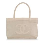 Chanel Vintage Pre-owned Laeder totevskor White, Dam