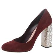 Miu Miu Pre-owned Pre-owned Mocka klackskor Red, Dam