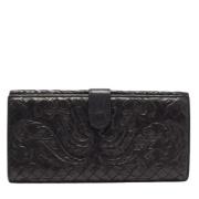 Bottega Veneta Vintage Pre-owned Laeder plnbcker Black, Dam