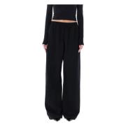 Wardrobe.nyc Svarta halvmatta track pants Black, Dam