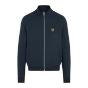 Belstaff Marinblå Sweatshirt med Dragkedja Blue, Herr