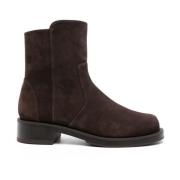 Stuart Weitzman Modiga Zip Btie Ankelstövlar Brown, Dam