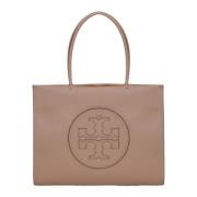 Tory Burch Liten Ella Väska med Logo Patch Pink, Dam