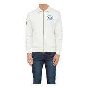 La Martina Herr Borstad Fleece i Vit White, Herr