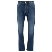 Jacob Cohën Vanlig Slim Medium Rise Jeans Blue, Herr