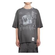 Mihara Yasuhiro Sliten Acid Smiley Tee Black, Herr