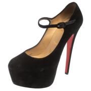 Christian Louboutin Pre-owned Pre-owned Mocka klackskor Black, Dam