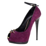 Giuseppe Zanotti Pre-owned Pre-owned Mocka klackskor Purple, Dam