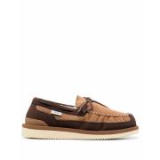 Suicoke Brun Shearling Moccasin Skor Brown, Herr