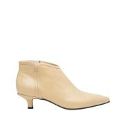 Pomme D'or Beige Läder Ankelboot Beige, Dam