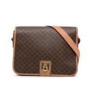 Celine Vintage Pre-owned Laeder axelremsvskor Brown, Dam