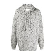 Isabel Marant Vit/Svart Lester Hoodie Multicolor, Herr