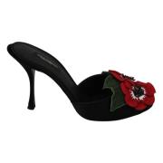 Dolce & Gabbana Mules med klackar Black, Dam