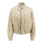 Burberry Stitched Jacka med EKD Broderi Beige, Dam