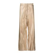 Bianca Saunders Wide Trousers Beige, Herr