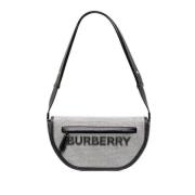 Burberry Vintage Pre-owned Canvas handvskor Gray, Dam