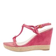 Prada Vintage Pre-owned Mocka sandaler Pink, Dam