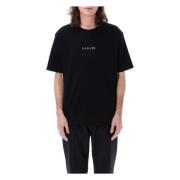 Lanvin Logo Classic T-Shirt Svart Ss24 Black, Herr