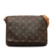 Louis Vuitton Vintage Pre-owned Laeder axelremsvskor Brown, Dam