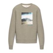 Zadig & Voltaire Simba sweatshirt med tryck Green, Herr