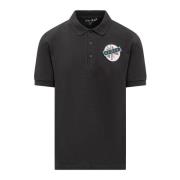 Fred Perry Kortärmad Polo med Knappstängning Black, Herr