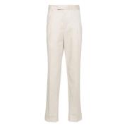 Ermenegildo Zegna Slim Fit Bomullsbyxor Beige, Herr