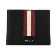 Bally Svart läderplånbok Black, Herr