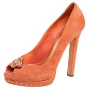 Alexander McQueen Pre-owned Pre-owned Mocka klackskor Orange, Dam