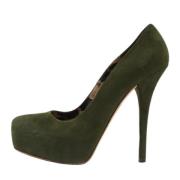 Dolce & Gabbana Pre-owned Pre-owned Mocka klackskor Green, Dam