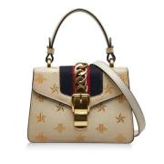 Gucci Vintage Pre-owned Laeder handvskor Beige, Dam