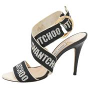 Jimmy Choo Pre-owned Pre-owned Tyg sandaler White, Dam