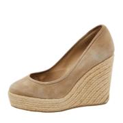 Jimmy Choo Pre-owned Pre-owned Mocka klackskor Beige, Dam