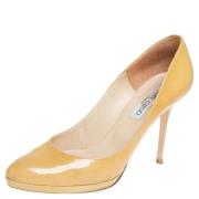 Jimmy Choo Pre-owned Pre-owned Laeder klackskor Yellow, Dam