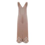 Kocca Elegant jumpsuit med utskärning Beige, Dam