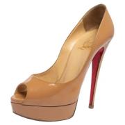 Christian Louboutin Pre-owned Pre-owned Laeder klackskor Beige, Dam