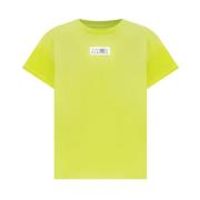 MM6 Maison Margiela Kortärmad T-shirt i bomull Green, Dam