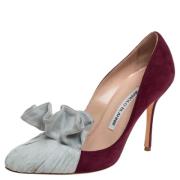 Manolo Blahnik Pre-owned Pre-owned Mocka klackskor Red, Dam