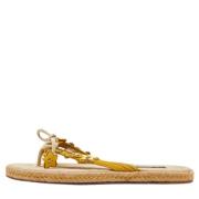 Louis Vuitton Vintage Pre-owned Mocka lgskor Yellow, Dam