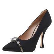 Miu Miu Pre-owned Pre-owned Satin klackskor Black, Dam