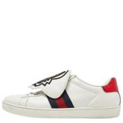 Gucci Vintage Pre-owned Laeder sneakers White, Dam