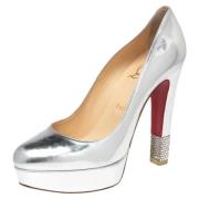 Christian Louboutin Pre-owned Pre-owned Laeder klackskor Gray, Dam