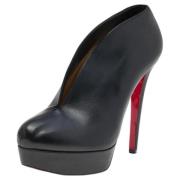 Christian Louboutin Pre-owned Pre-owned Laeder stvlar Black, Dam