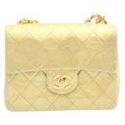 Chanel Vintage Pre-owned Läder chanel-vskor Yellow, Dam