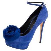 Giuseppe Zanotti Pre-owned Pre-owned Mocka klackskor Blue, Dam