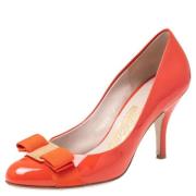 Salvatore Ferragamo Pre-owned Pre-owned Laeder klackskor Orange, Dam