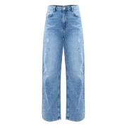 Kocca Trendiga Slitna Jeans Blue, Dam